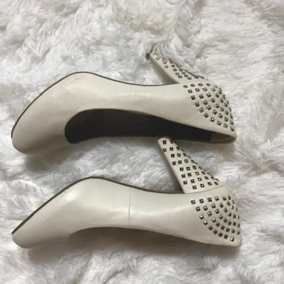 Jipi Japa off white Studded Shoes Size 8 - Picture 1 of 7